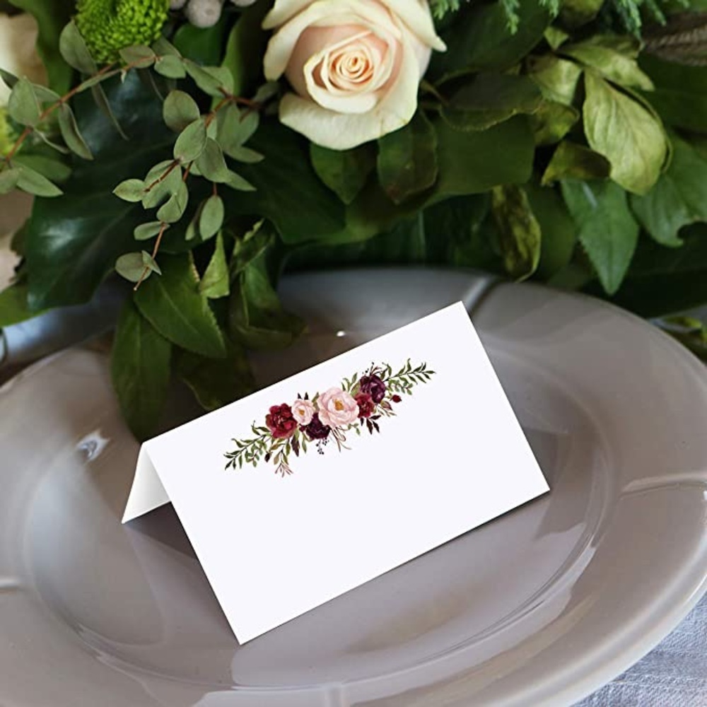 Floral Place Cards x 16